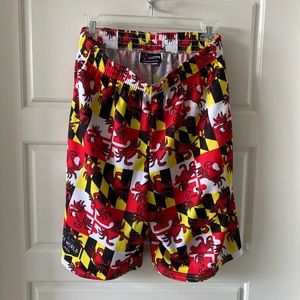 Laxworld Maryland Flag Crab Design Lacrosse Shorts